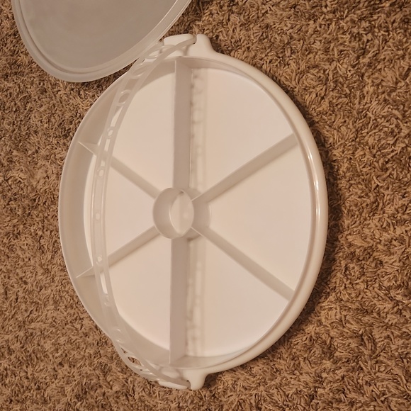 Vintage Tupperware Relish Tray with Handle - Picture 3 of 4